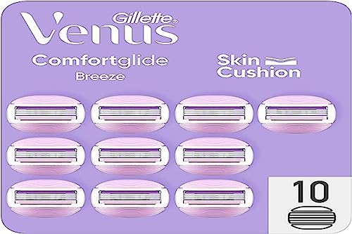 Gillette Venus Comfortglide Breeze Nachfüllklingen für Damen, mit 3 Klingen, 10 Stück