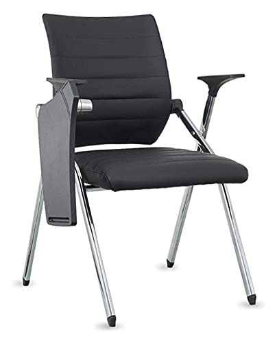 Konferenz-Schulungsstuhl mit Schreibtafel, Schreibtisch und Stuhl, bewegliche Riemenscheibe mit Tablet-Sessel (Farbe: Schreibtafel + Arm, Größe: 53 x 62 x 86 cm), bequem Vision