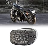 Motorrad LED Rücklicht für Harley Davidson Sportster Dyna Electra Glide (Schwarz)