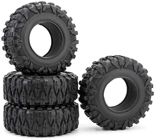 XUNJIAJIE 4 Stück 2,2 RC Reifen 120mm Gummi Pneu Wheel Tires Tyre für 1/10 Crawler Truck Car Axial Wraith 90018