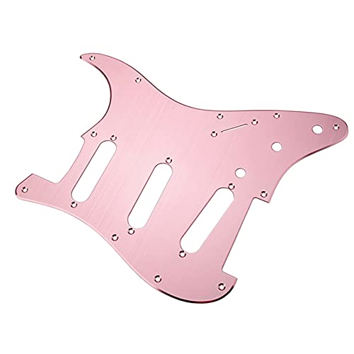 E-Gitarren-Teile 1-lagiges SSS-Schlagbrett aus Aluminiumlegierung für E-Gitarren-Schlagbrett mit 11 Löchern für For ST-Gitarren E-Gitarren-Schlagbrett (Color : 05)