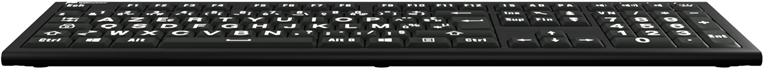 LogicKeyboard XL-Print Astra 2 White on Black FR (PC)