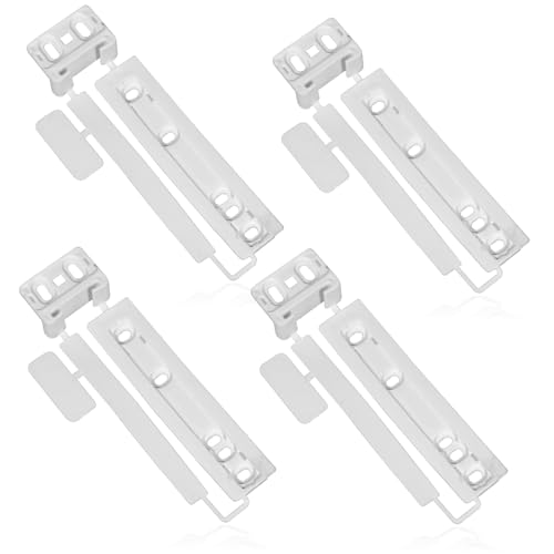 Zanussi Tür Für Kühlschrank Gefrierschrank Kunststoffhalterung Schieber Klammer Montage Set (Packung von 1, 2, 3, 4, 6 oder 8) - 4 Klammern