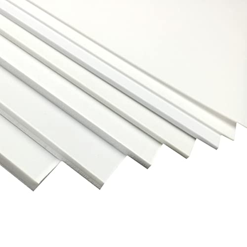 JINFEUGE Abs -Plastikblätter Bretter Weiße Plastikplattenblätter Flexibel Für Verschiedene Handwerksdien, Malerei/20 * 30Cm*4.0Mm