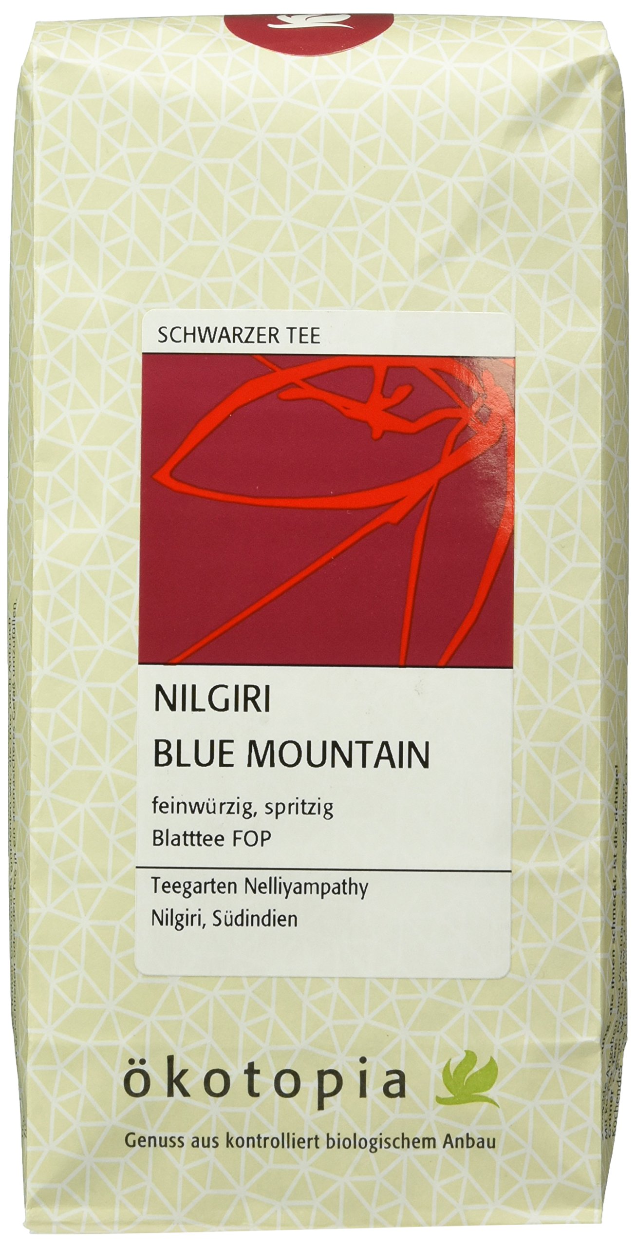 Ökotopia Schwarzer Tee Nilgiri Blue Mountain, 5er Pack (5 x 200 g)