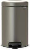 Brabantia 113628 Treteimer mit Inneneimer aus Kunststoff, stahl,Platinum,12 Liter