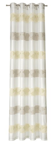 Deko Trends Ösenschal, Polyester, Sand-Creme-weiß, 245 x 146 cm