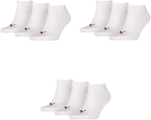 PUMA Unisex Invisible Sneaker Socken 6er Pack, Größe:43-46;Farbe:white