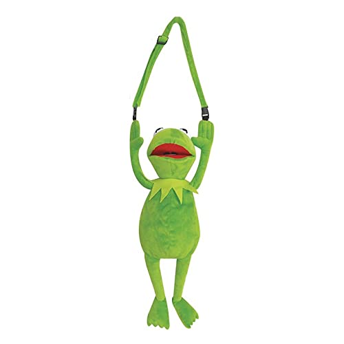 Wishtoy Kermit Plüschtier, Frosch-Handpuppe, Weiche Puppe, Cartoon-Lustige Kissen-Mädchen-Tasche, Geburtstagsgeschenk Für Mädchen-Kind-Tasche