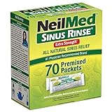 NeilMed's Sinus Rinse Extra Strength Pre-Mixed Hypertonic Packets, 70 Count Box