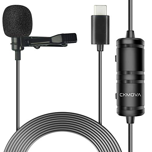 Indovis Lavalier-Mikrofon für USB-Typ-C-Geräte | Omnidirektional | Toller Klang | Keine Batterien Nötig | Inklusive Kragenklemme | Modell: LCM1C