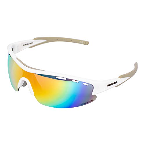 Rawlings Adult Shield Baseball Sunglasses Lightweight Sports Sun Glasses for Running, Softball, Rowing, Cycling, White Multi Style 1803 Small Shield