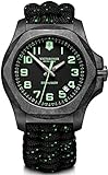 Victorinox Herren-Uhr I.N.O.X. Carbon, Herren-Armbanduhr, analog, Quarz, Wasserdicht bis 200 m, Gehäuse-Ø 43 mm, Armband 21 mm, 98 g, Schwarz