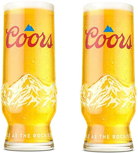 TUFF LUV Offizielles 2021 Coors Light Half Pint Bierglas [Set mit 2 Stück]