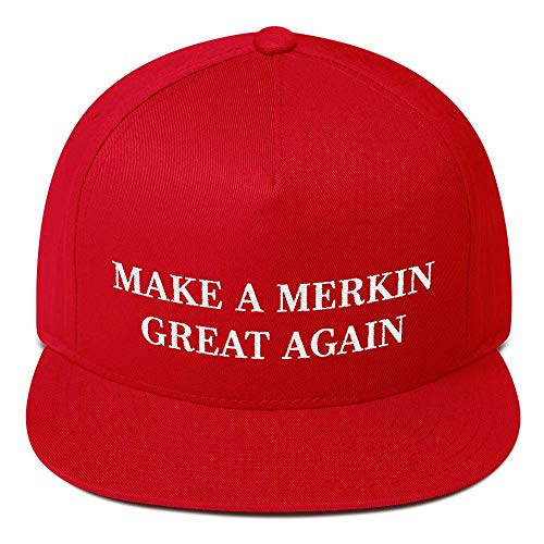 Baseballmütze mit Aufschrift "Make A Merkin Great Again", Rot