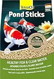 Tetra Pond Sticks - Fischfutter für Teichfische, für gesunde Fische und klares Wasser im Gartenteich, 15 L Beutel