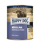 Happy Dog Fleisch Dosen Büffel Pur, 800 g, 6er Pack (6 x 800 g)
