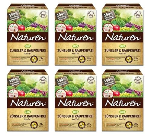 Naturen® Bio Zünsler & Raupenfrei XenTari 120 g - Hoch wirksames biologisches Präparat