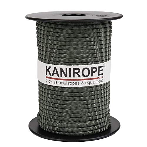 Kanirope® Paracord XPRO ø3,8mm 50m Oliv 32-Fach geflochten