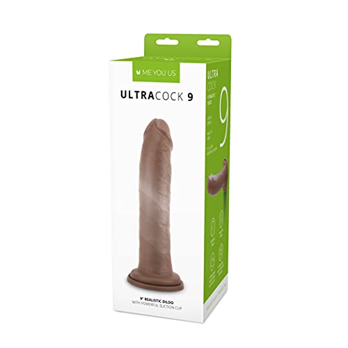 Me You Us Ultra Cock, 100 % reines Silikon, realistischer Karamell-Dong mit leistungsstarkem Saugnapfsockel