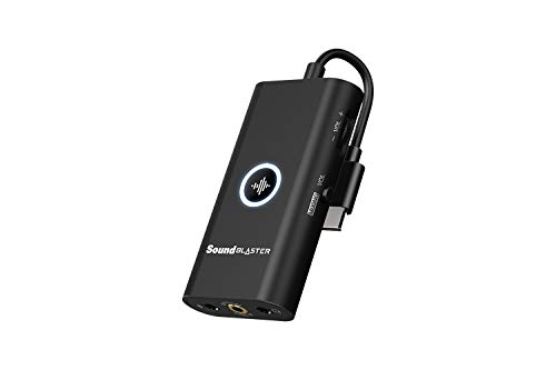 Creative Sound Blaster G3 USB-C Externer Gaming USB DAC und Verstärker für PS4, Nintendo Switch, mit GameVoice Mix (Audio Balance für Game/Chat), Mikrofon/Lautstärkeregler und Steuerung über Handy-App