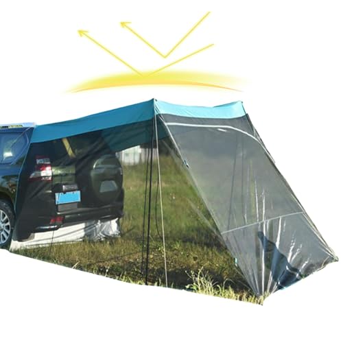 Neamou SUV-Zelte für Camping,SUV-Heckklappenzelt - Robustes Heckklappenzelt, SUV-Zelte mit Sichtschutznetz - 137,8 x 118,11 x 82,68 Zoll großes Campingzelt, Autodachdach, winddichtes Autozelt für