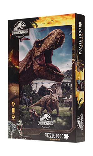 REDSTRING RS531138 Puzzle 1000 Teile Jurassic World Compo Rex, bunt, Talla única