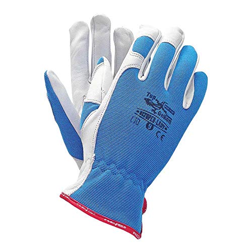 Reis Rltoper-LADY8 Topgekon Schutzhandschuhe, Blau-Weiß, 8 Größe, 12 Stück