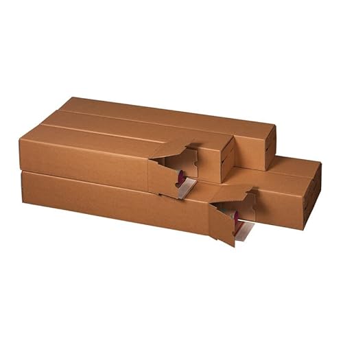 karton-billiger | Planbox Versandhülse Versandrohr Posterverpackung Wellpappe | Verlängerbar | 5 verschiedene Längen | 435mm-1005mm (435 x 105 x 105mm, 100)