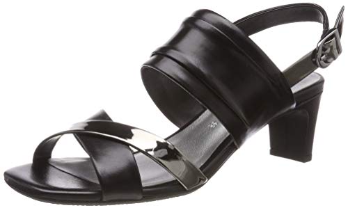 Gerry Weber Shoes Damen Florenz 01 Slingback Sandalen, Schwarz (Schwarz-Kombi 101), 36 EU