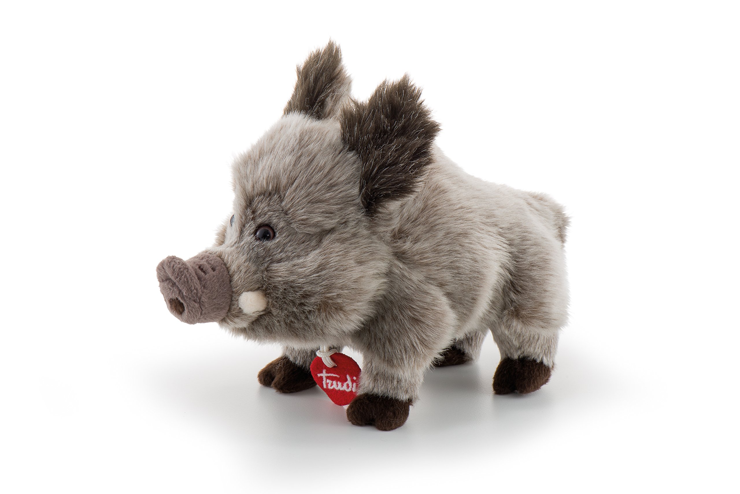 trudi 24847 Animal Klassik Plüschtier Wildschwein Levante ca. 19 cm, Größe S, hochwertiges Stofftier mit weichen Materialien, Plüschfigur mit realistischen Details, waschbar, Kuscheltier für Kinder