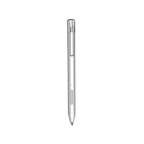Für Surface 3 Pro 3/4/5/6 Book Laptop Touch Stylus Pen, S Pen Ersatz mit Radiergummi und rechter Taste, geringer Stromverbrauch, Langlebige Arbeit, Smart Bleistift (Silber)