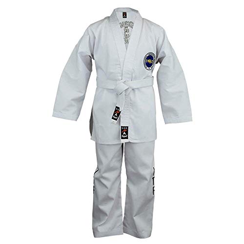 Playwell Martial Arts Taekwondo-Anzug (Uniform), weiß, 4/170 cm