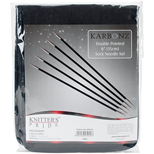 Knitter's Pride Karbonz Strumpfstricknadel-Nadeln Set Socken Kit