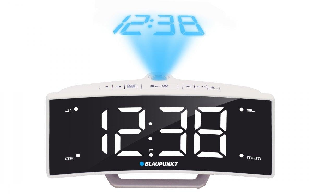 Blaupunkt CRP7WH Radiogerät mit Projektor Uhrenradio LCD Radio Wecker