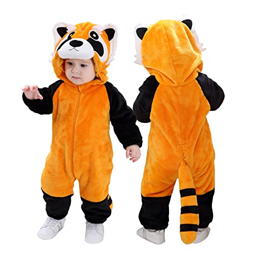 Doladola Babymädchens Strampler Animal Hooded Onesie Baby Jungen Mädchen Strampler Säugling Outfit Overall Kleidung
