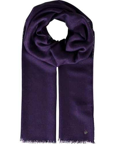 FRAAS Woll-Schal für Damen & Herren - Maße 70 x 190 cm - Damen Schal in vielen verschiedenen Farben - Perfekt für Frühling & Sommer Pflaume
