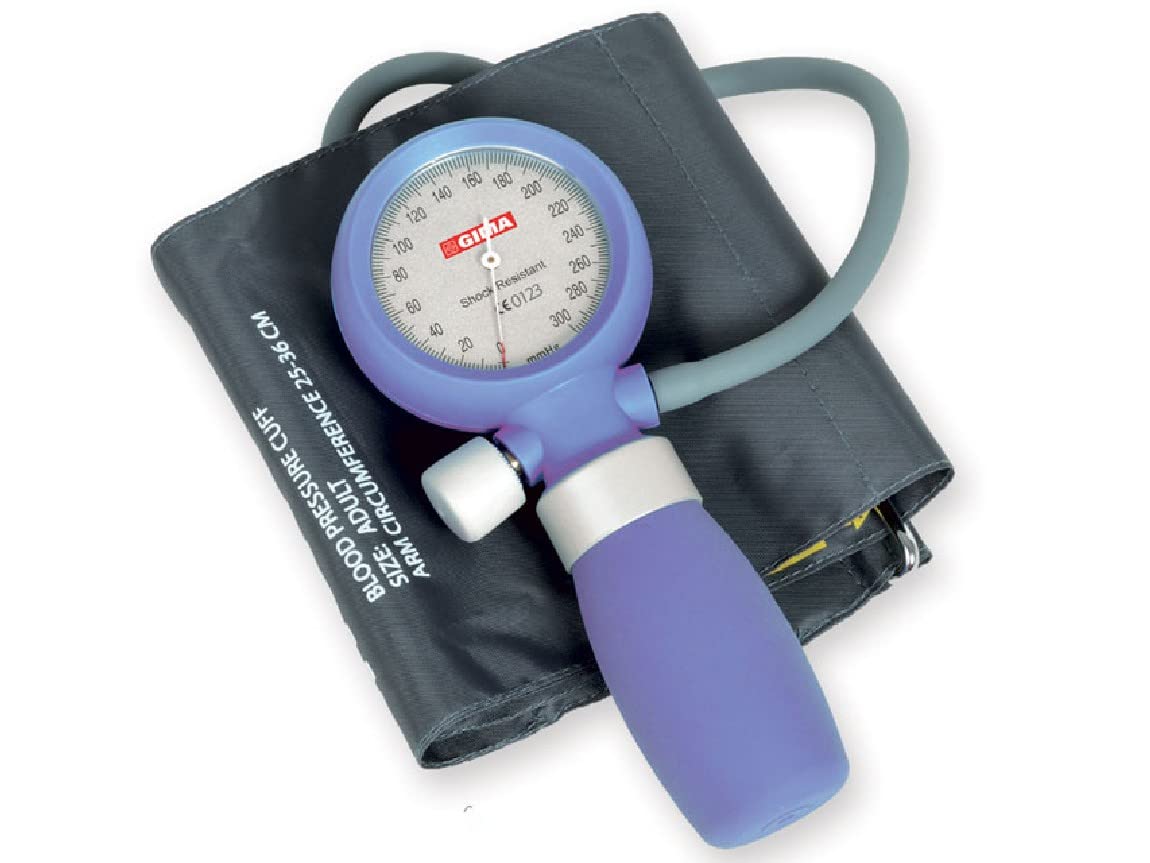 Gima - Sphygmo Anti Shock, stoßfester Sphygmomanometer, mit einem großen, leicht lesbaren Zeiger.