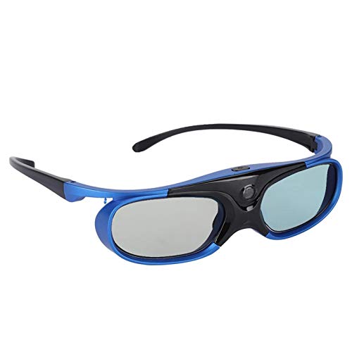T opiky 3D-Filmbrille, DLP-3D-Brille, Wiederaufladbare Active Shutter-Brillenbrille, 178° Weitwinkel, für Muttern/für Sony/für BenQ/für Acer/für Hitachi/für Sharp Projektor