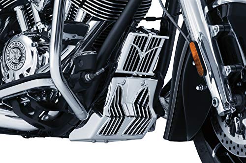 Kuryakyn 5664 Motorrad-Akzent-Zubehör: Unterer Frontrahmen Kinnverkleidung für indische Motorräder 2014-19, Chrom