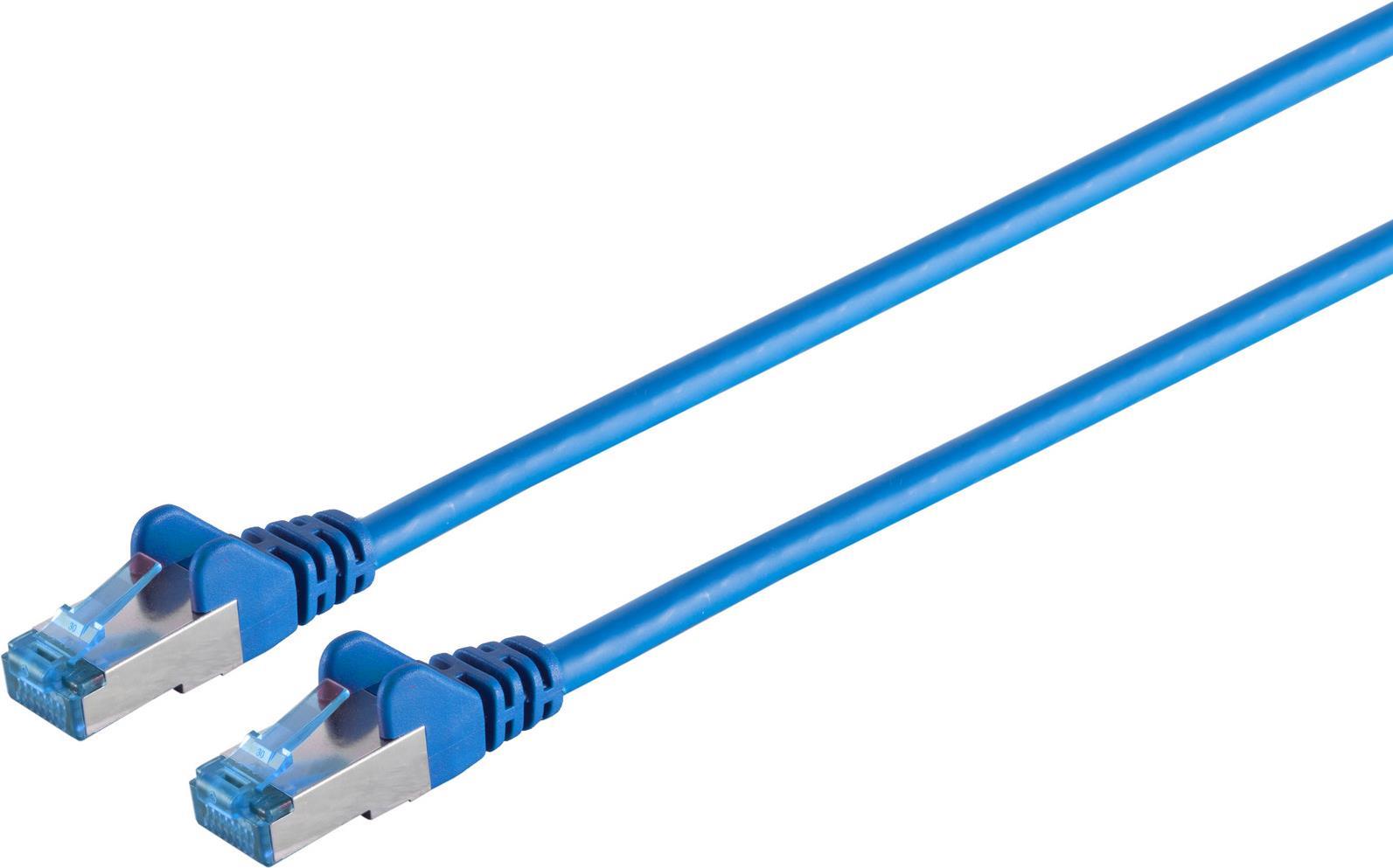 S/CONN maximum connectivity Netzwerkkabel-Patchkabel, cat 6A, S/FTP, PIMF, blau, 7,5m (75717-B)