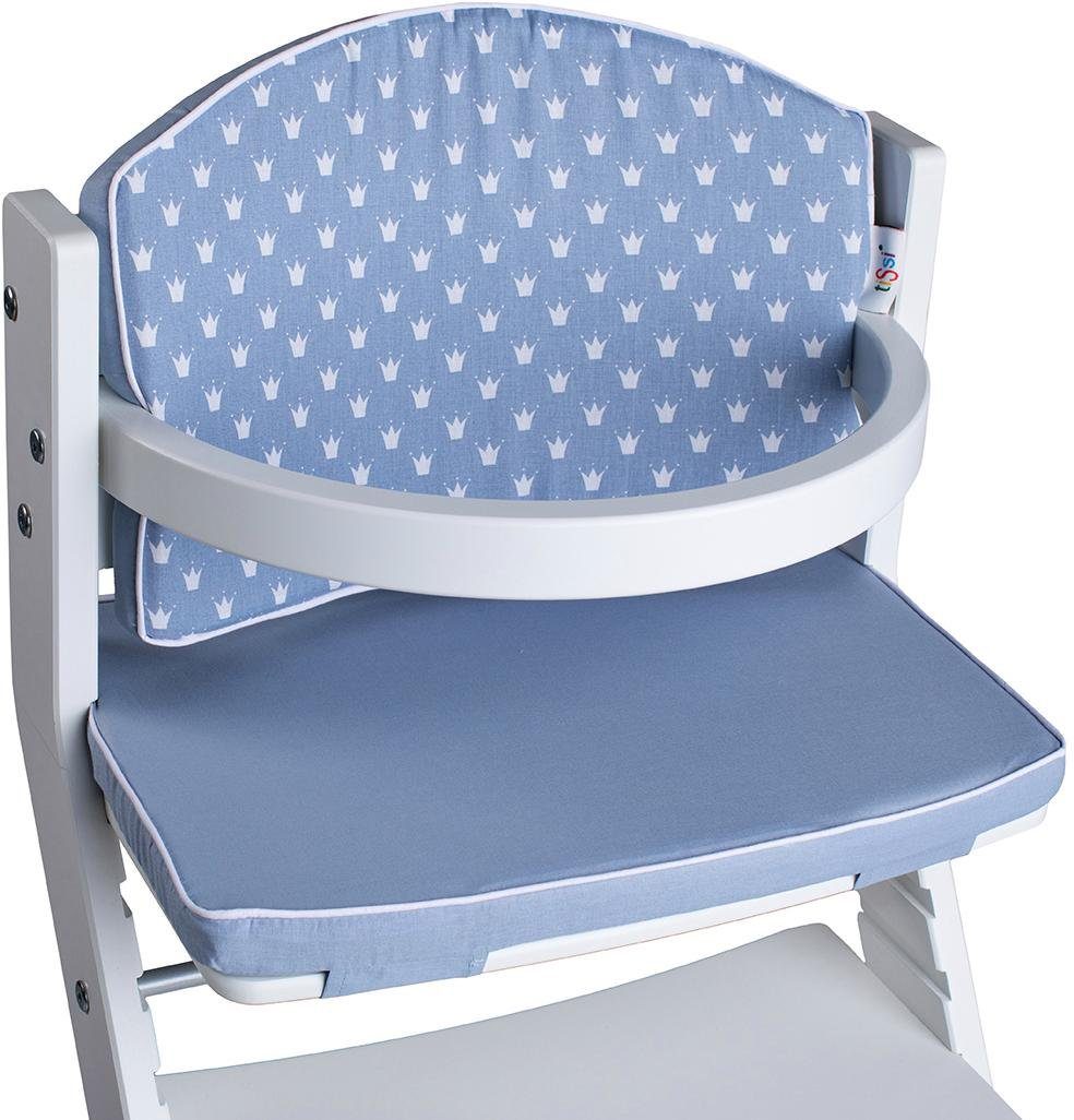 tiSsi Kinder-Sitzauflage "Kronen blau"