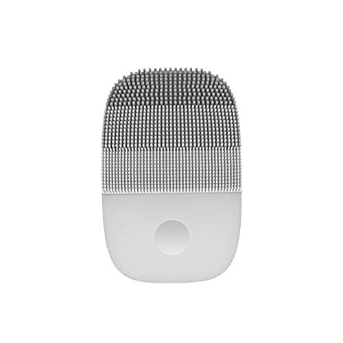 Gesichtsreinigungsbürste Silikon Silikon Elektrische Reinigungsbürste Wasserdicht Geeignet 3-In-1 Wiederaufladbar Massage Hauttypen Tiefenreinigung,Grau