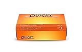 Quicky Vinyl-Einweghandschuhe, ungepudert, Größe L, weiß AQL 1.5, 10er Pack (10 x 100 Stück)