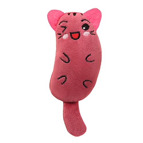 lamphle Spielzeug für Haustiere mit hoher Elastizität, elastisch, hält Welpen von Pet Mastichere Spielzeug für Indoor Rose Rot, 5 Stück