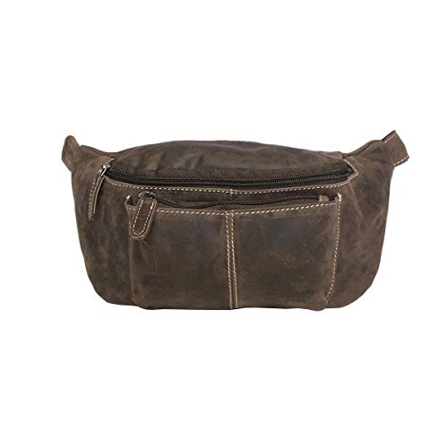 Arrigo Unisex-Erwachsene Fanny Bag Münzbörse, Braun (Donkerbruin), 30x15x11 cm