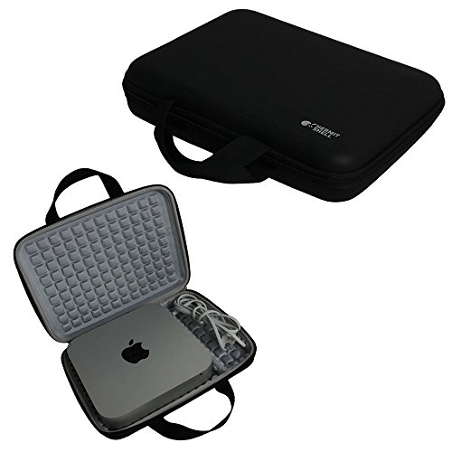 Hermitshell Travel EVA Tasche Schutz hülle Etui Tragetasche Beutel Compact Größen für Apple Mac Mini Desktop PC Computing MGEM2LL/A MGEN2LL/A MGEQ2LL/A