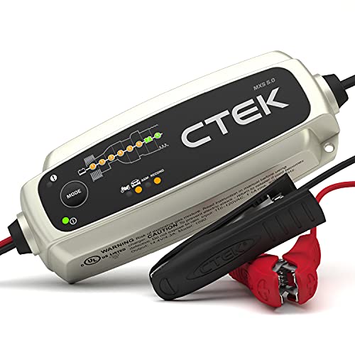 CTEK - 40–206 MXS 5.0 Vollautomatisches 4,3 Ampere Akku-Ladegerät und Wartungsgerät, 12 V