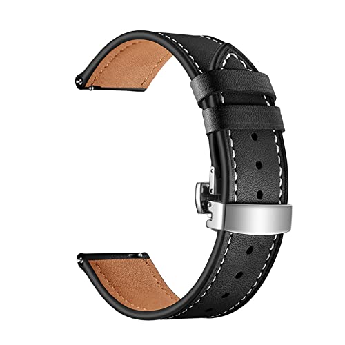 INEOUT Lederarmband Kompatibel mit Samsung Galaxy Watch 4 3 Classic Band 42mm/46mm / Active 2 40mm 44mm / 41mm / 45mm 20mm 22mm Uhrenarmband Armband Armband, 22mm, agate