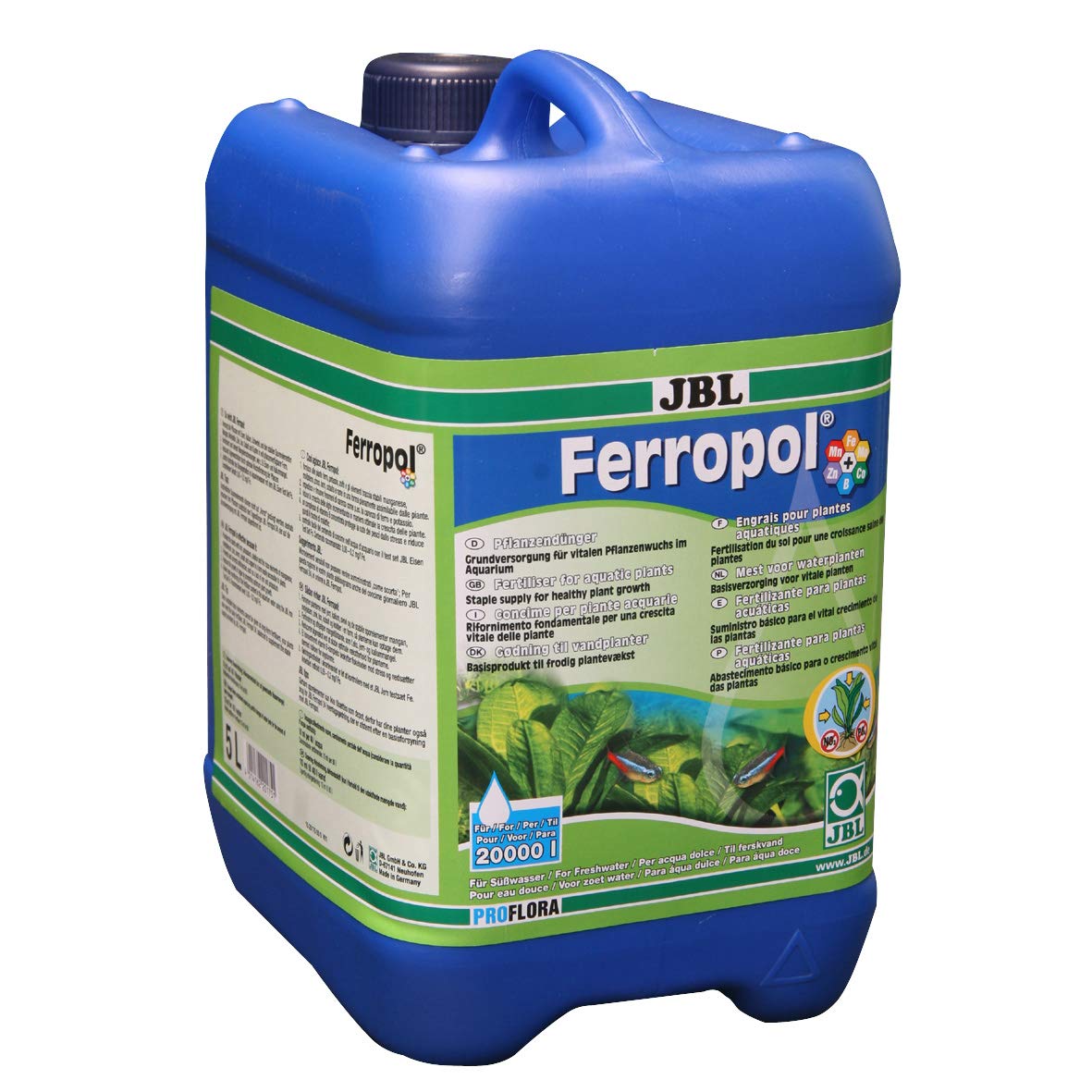 JBL Ferropol 20175, Pflanzendünger für Süßwasser-Aquarien, 5 l